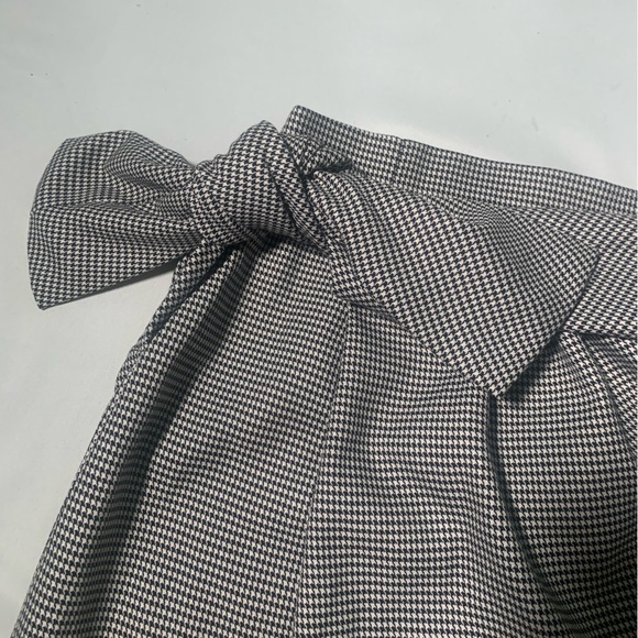 NWT Zara mini houndstooth wrap skirt - Picture 2 of 5